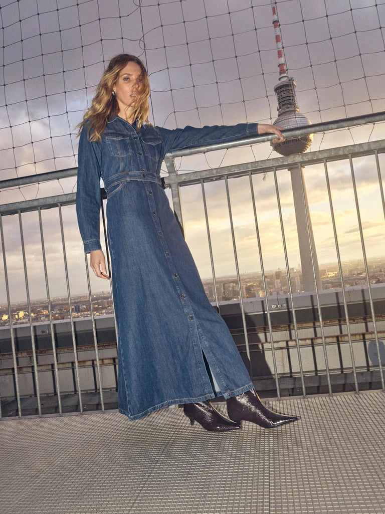 Mos Mosh MMAllaba Denim Dress - Blue
