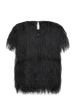 Mos Mosh MMBrim O-SS Faux Fur Tee - Black