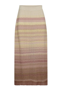 Mos Mosh MMHopi Zigzag Knit Skirt - Powder Pink