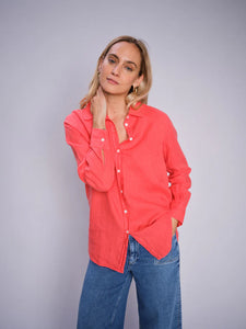 Mos Mosh MMKarli Linen Shirt - Cayenna