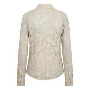 Mos Mosh MMKether Lace Sequin Shirt - Summer Sand