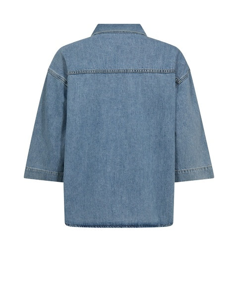 Mos Mosh MMMerla Deco Shirt - Light Blue Denim