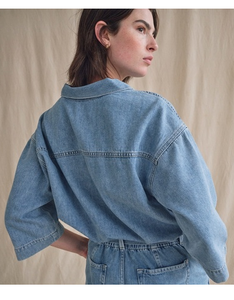 Mos Mosh MMMerla Deco Shirt - Light Blue Denim