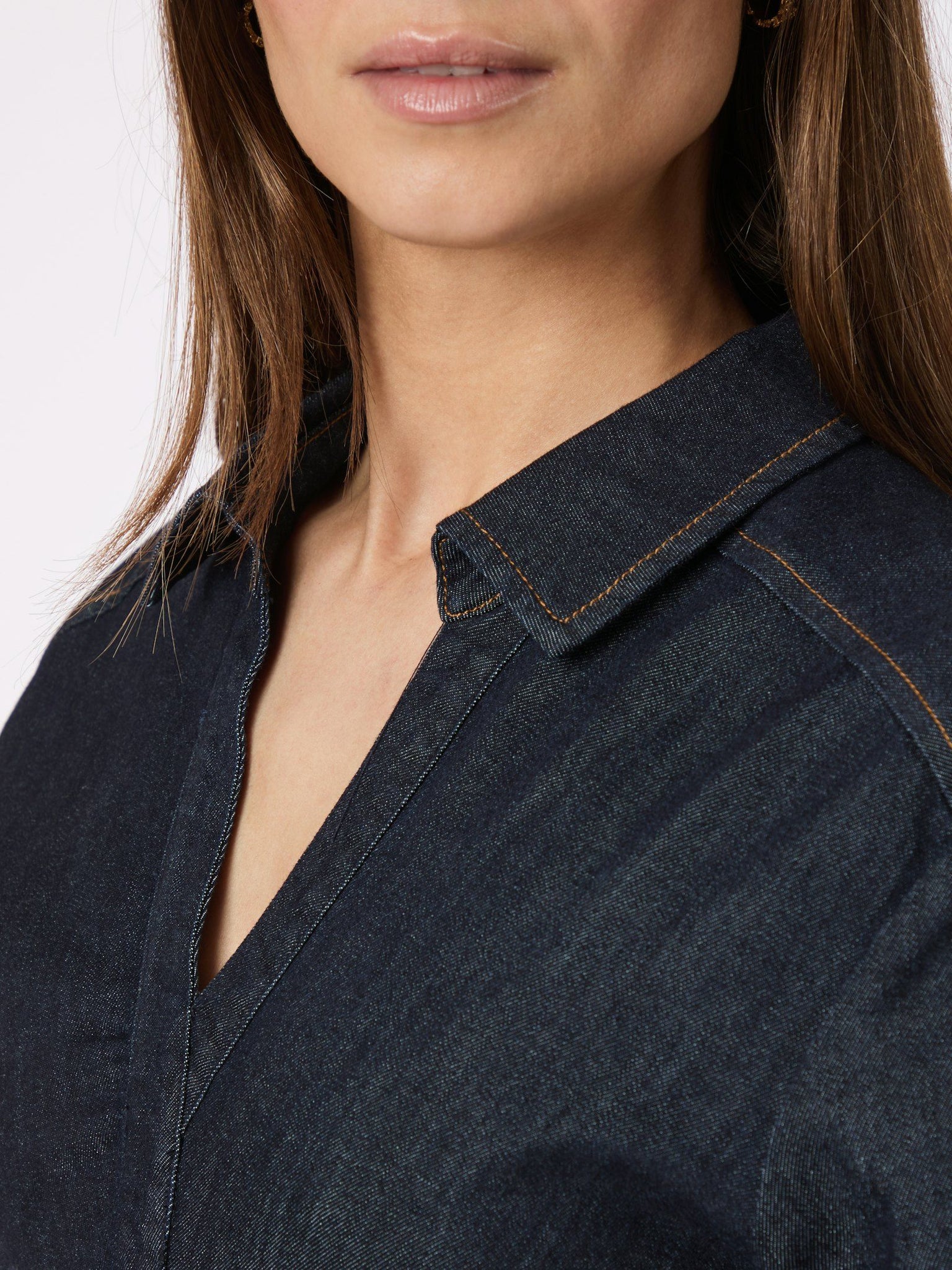 Neo Noir Abel Denim Dress - Dark Blue