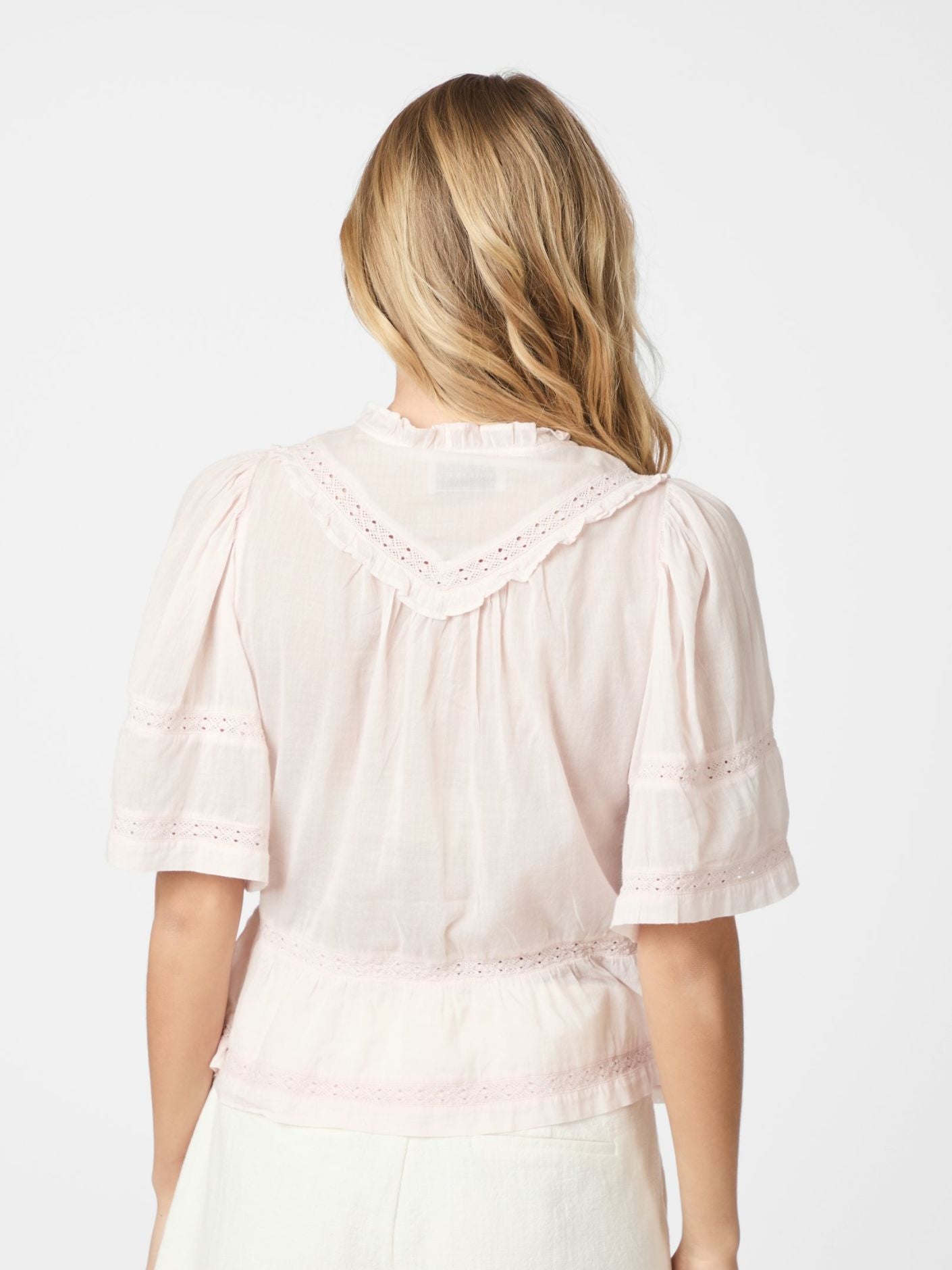 Neo Noir Evienne S Voile Top - Light Pink