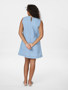 Neo Noir Livo Denim Dress - Light Blue