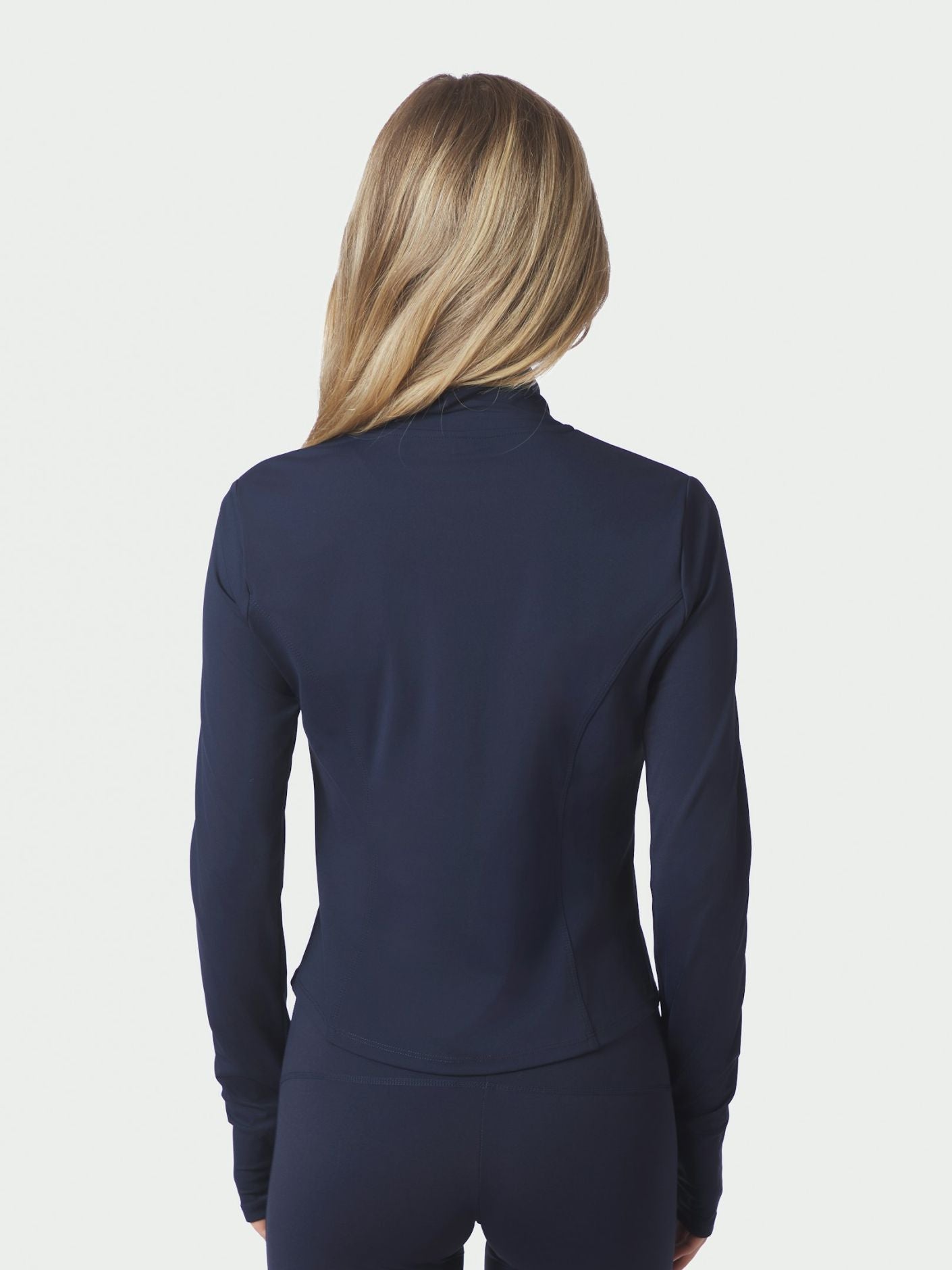 Neo Noir Nolana Zip Blouse - Navy