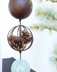 Nordic By Hand - Snoren Iron Decor Ball - Rust - 10 cm