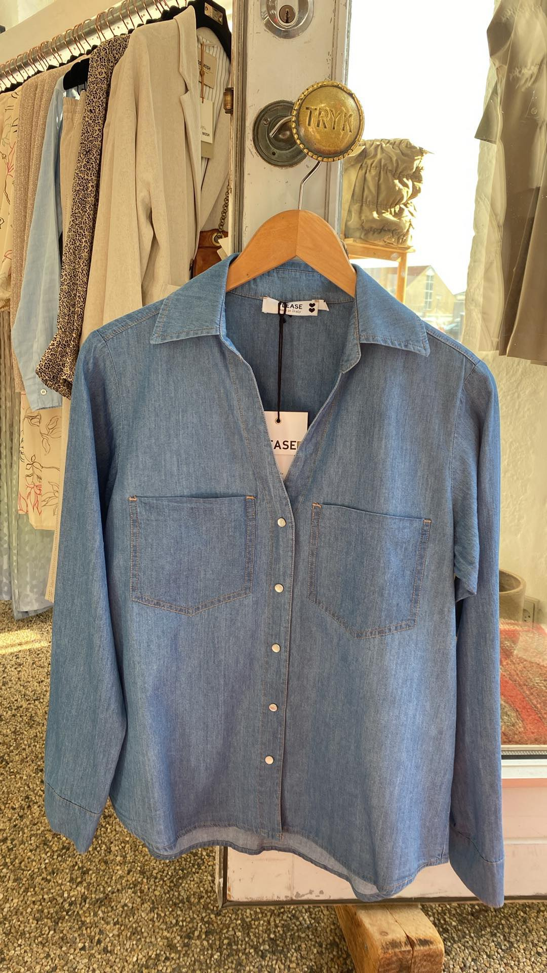 Please Denim Skjorte - Blu Denim