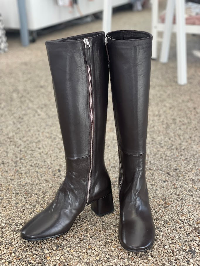 Pomme Dor Cuoio Nero Goccia Long Boots - Glove Coffee