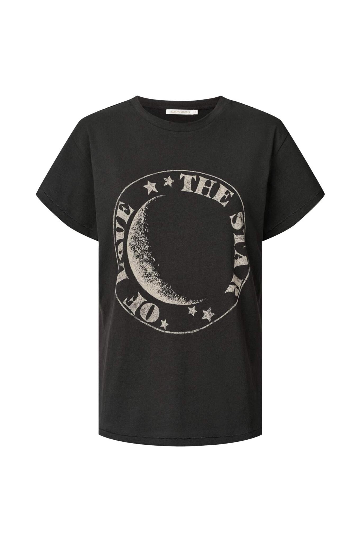 Rabens Saloner Ambla Crescent T-Shirt - Black