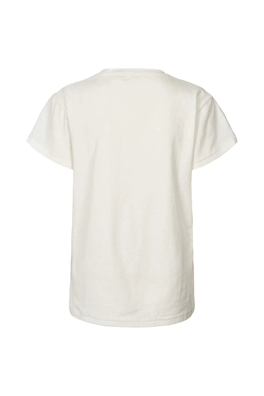 Rabens Saloner Ambla Love Patch T-Shirt - Chalk