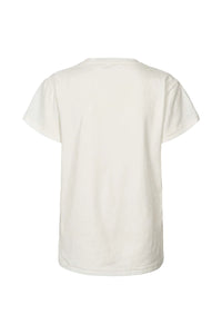 Rabens Saloner Ambla Love Patch T-Shirt - Chalk