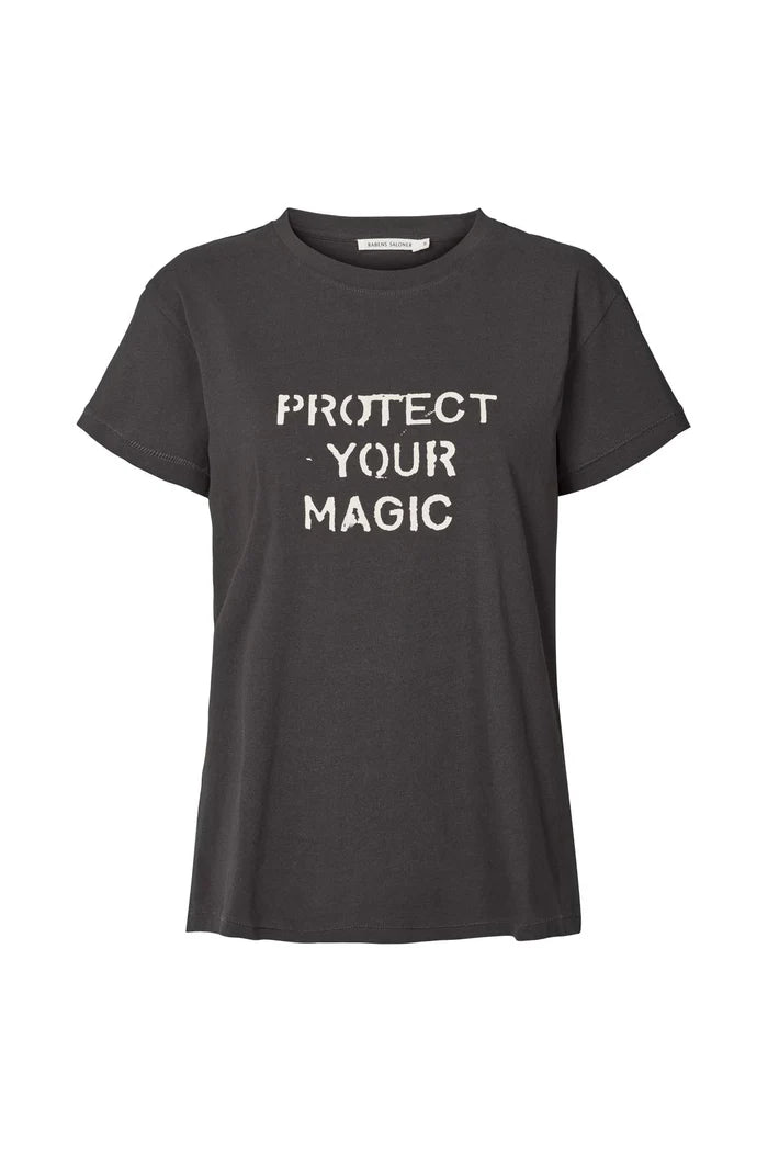 Rabens Saloner Ambla Magic T-Shirt - Faded Black