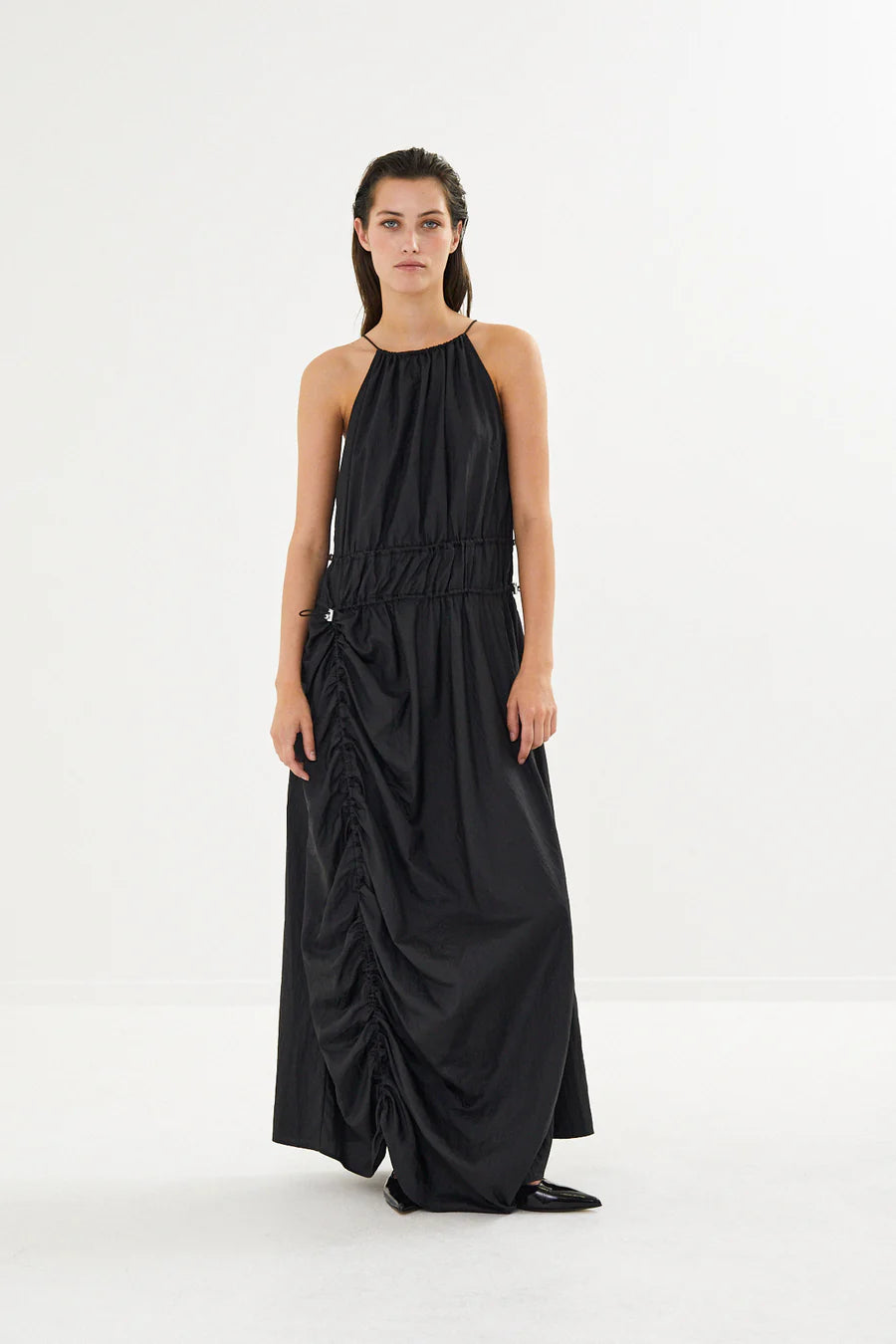 Rabens Saloner Pema Parachute Dress - Black