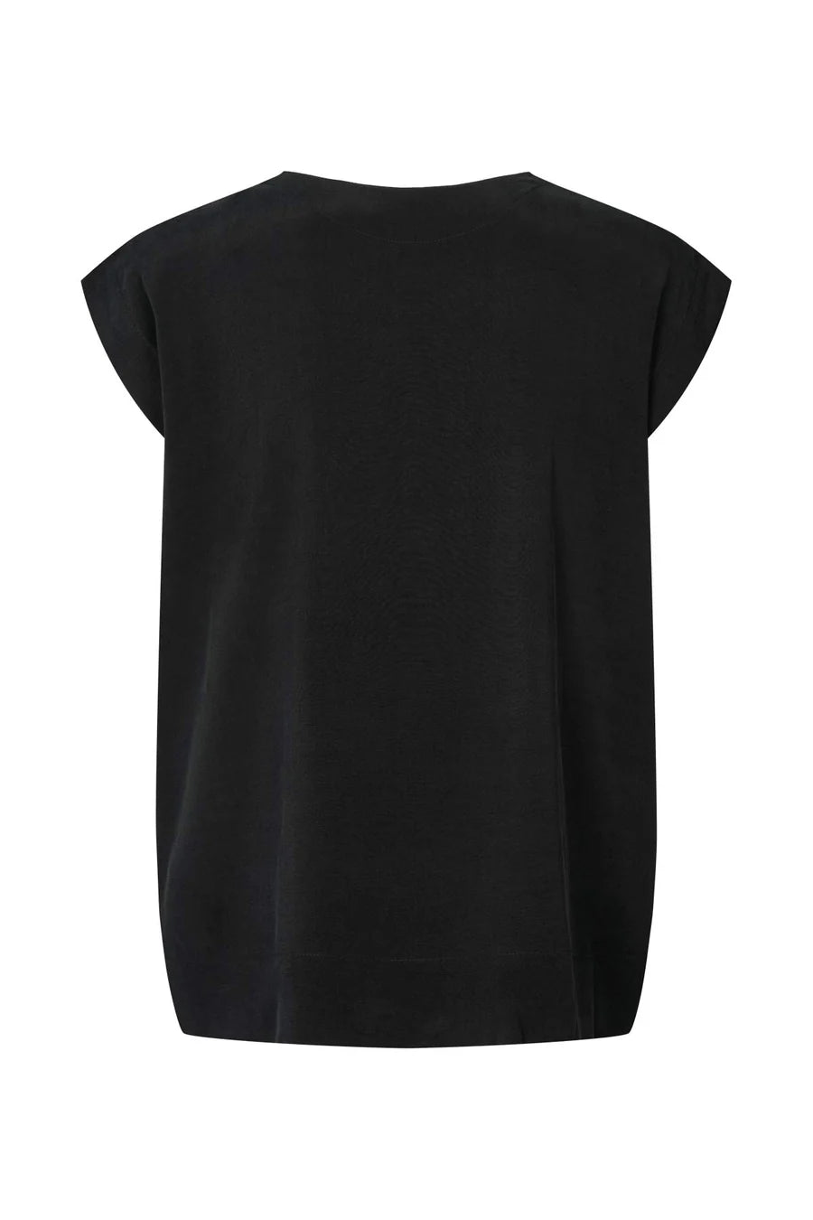 Rabens Saloner Rosalyn Sandwashed Blouse - Black