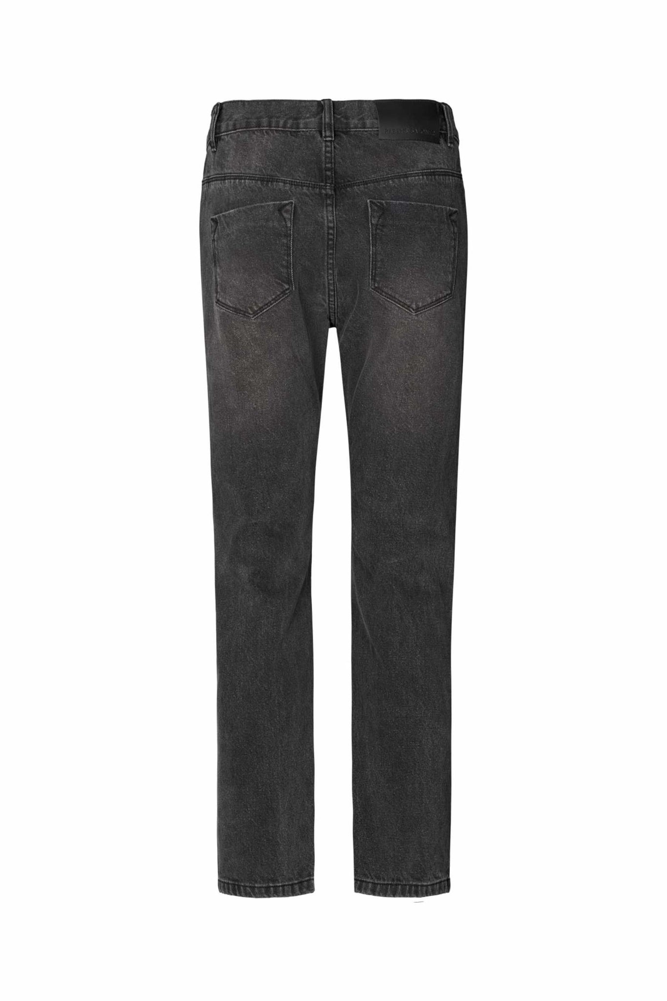 Rabens Saloner Denim Black Cropped Pants- Washed Black