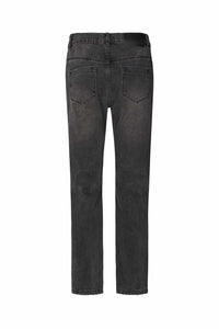 Rabens Saloner Denim Black Cropped Pants- Washed Black
