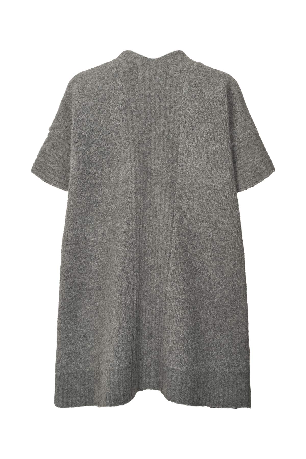 Rabens Saloner Dorris Sheep Knit Cape - Grey Melange