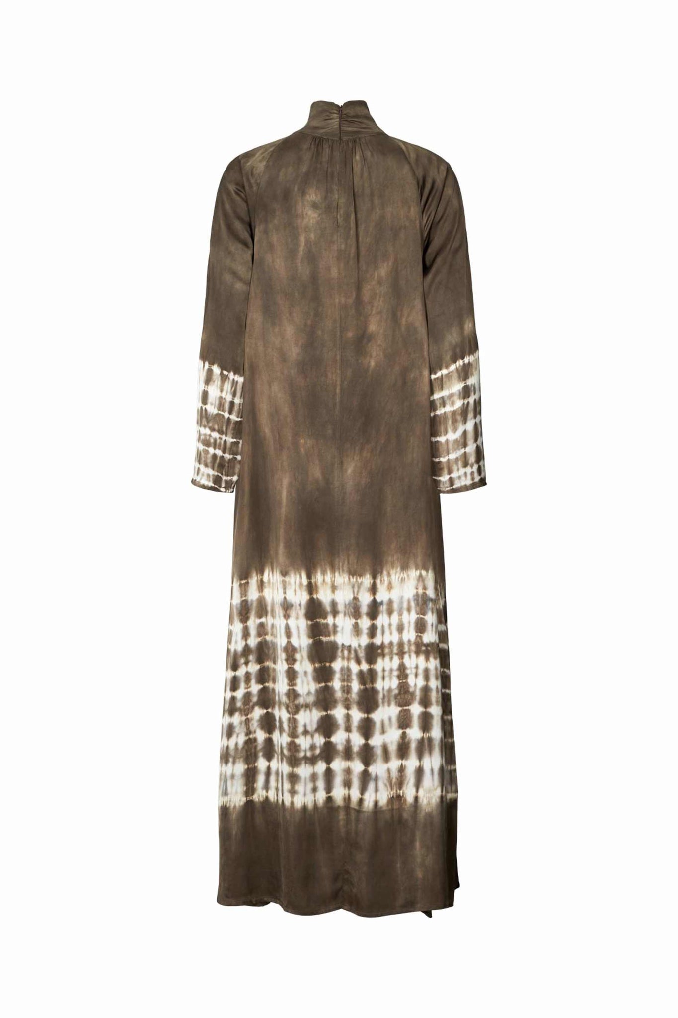 Rabens Saloner Heyal Frequency Funnel LS Dress - Dry Mocca Combo