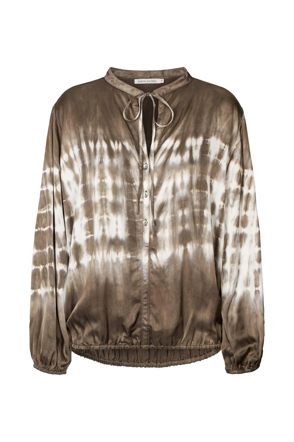 Rabens Saloner Ira Frequency Tie Shirt - Dry Mocca Combo