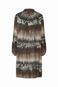 Rabens Saloner Irela Arizona Tie Dress - Cement Combo