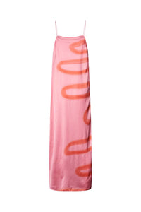 Rabens Saloner Laurette Fluid Camisole Dress - Flamingo Combo