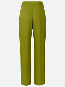 Rosemunde Capricorn Linen Trousers - Green Tea