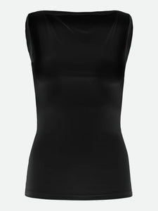 Rosemunde RWBillie SL Boatneck Regular Top - Black