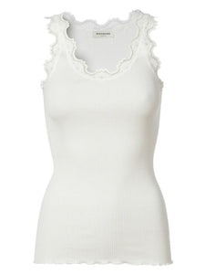 Rosemunde Silk Top W Lace - New White