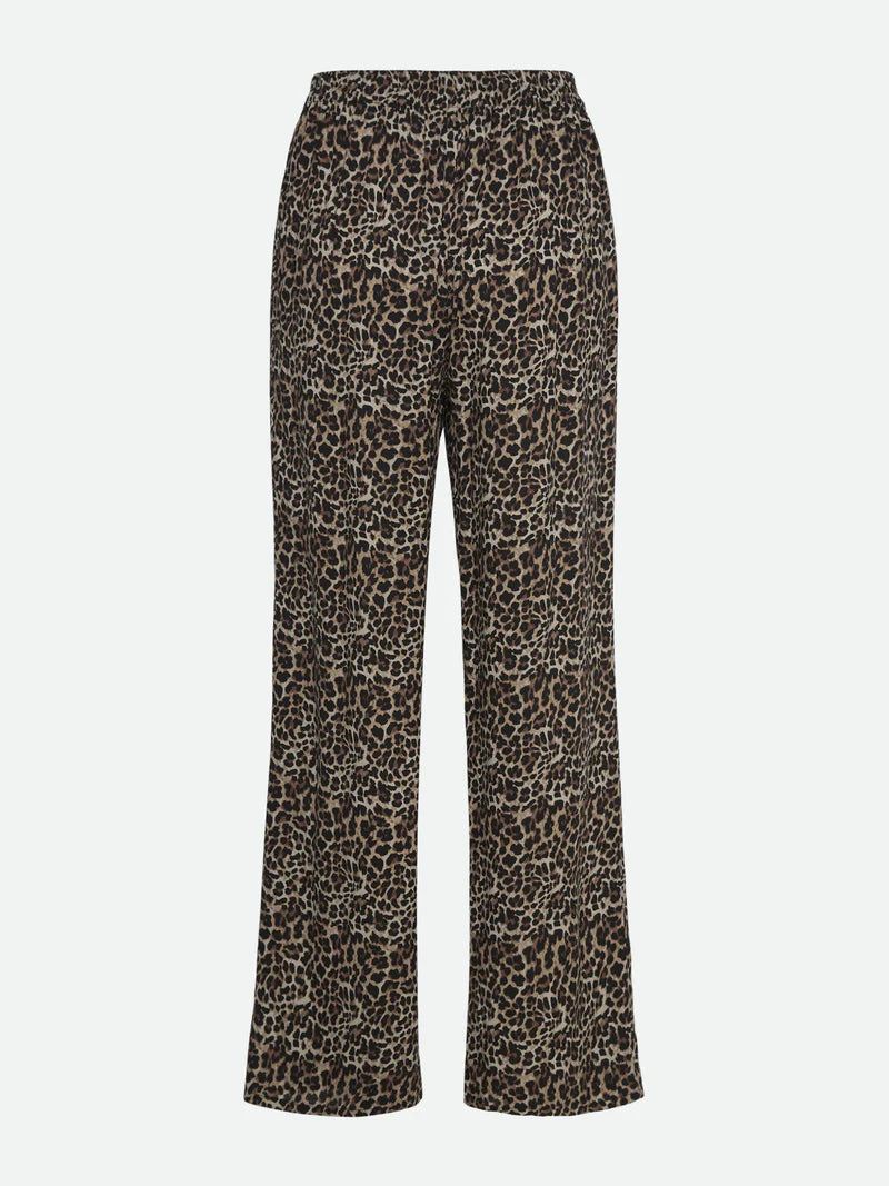 Rosemunde RWElif MW Trousers - Leopard Print