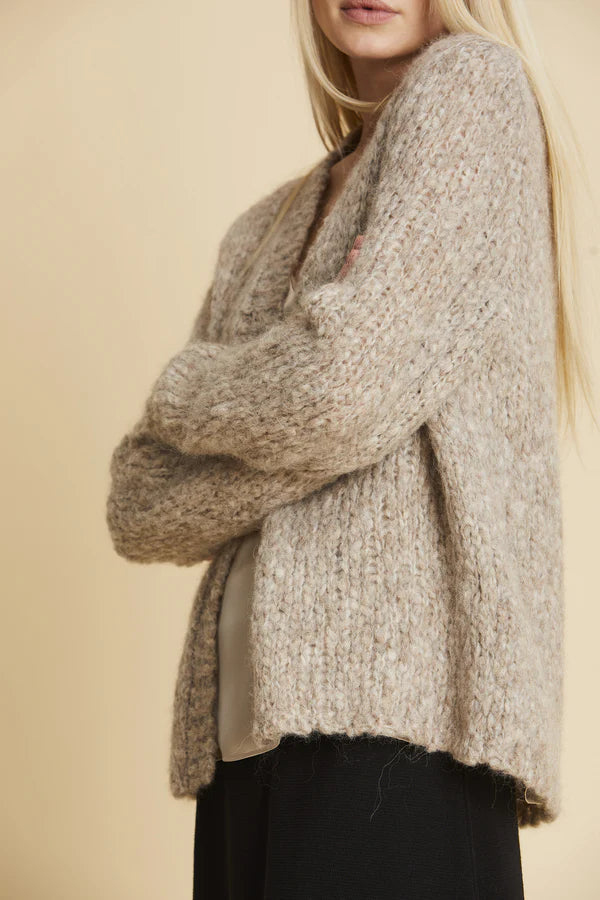 Sibin Linnebjerg Bari Knit Cardigan - Light Sand