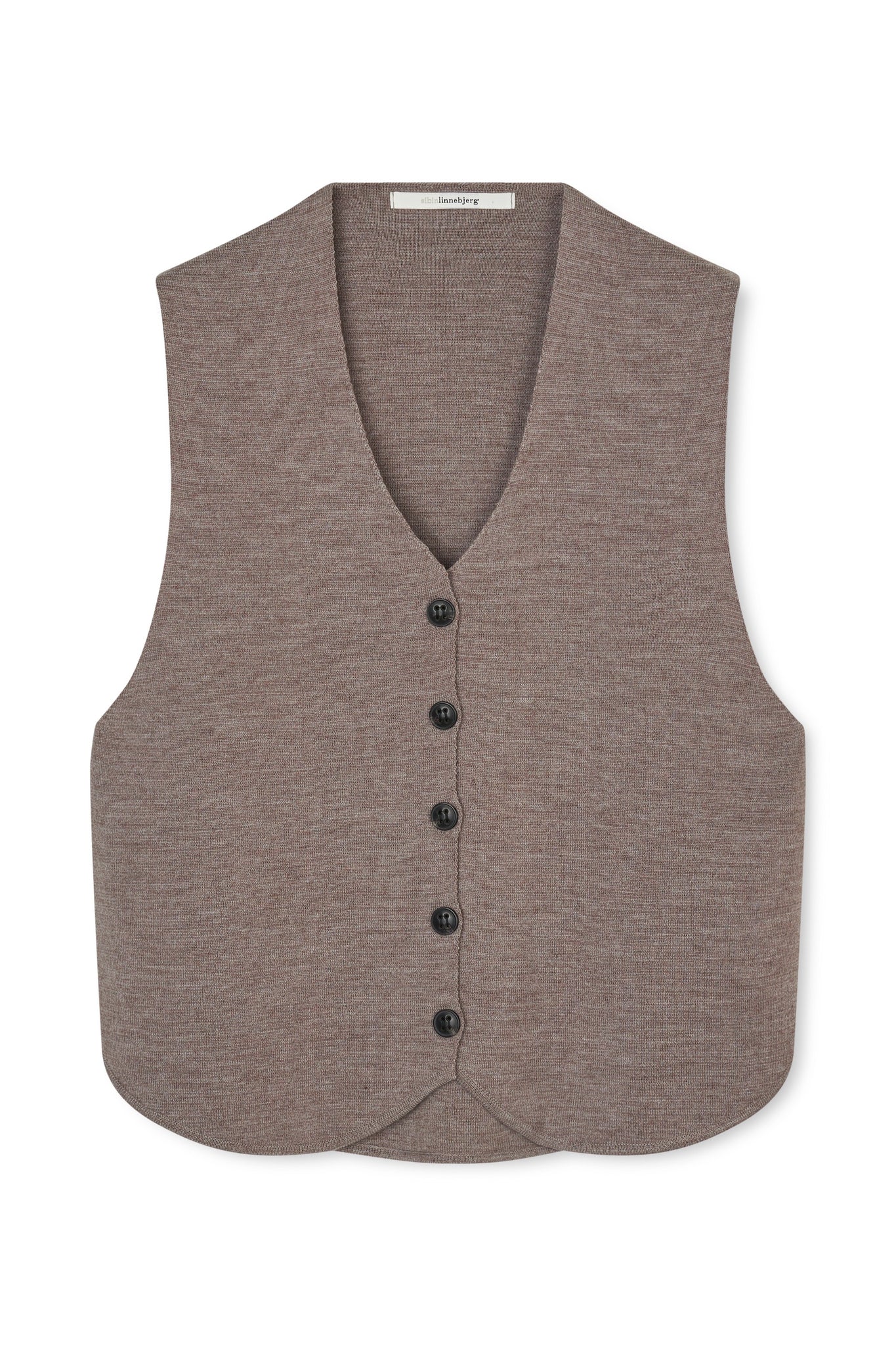 Sibin Linnebjerg Khloe Vest - Dark Sand