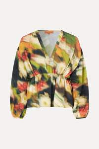 Stine Goya Toni Structure Blouse - Flowers In Fast Motion