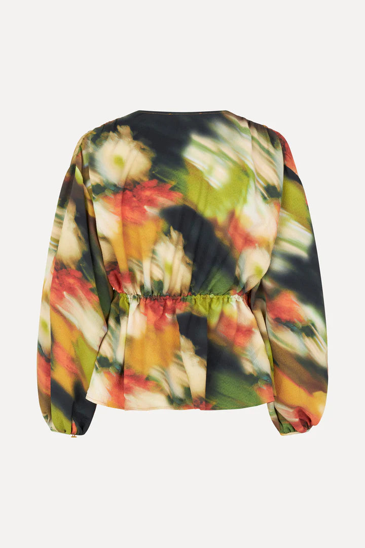 Stine Goya Toni Structure Blouse - Flowers In Fast Motion