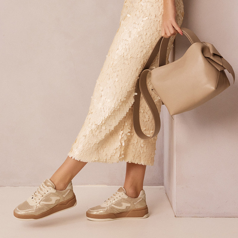 Via Vai Sam Levi Sneakers - Beige Gold