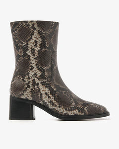 Via Vai Zoey Cade Ankle Boots - Snake Print