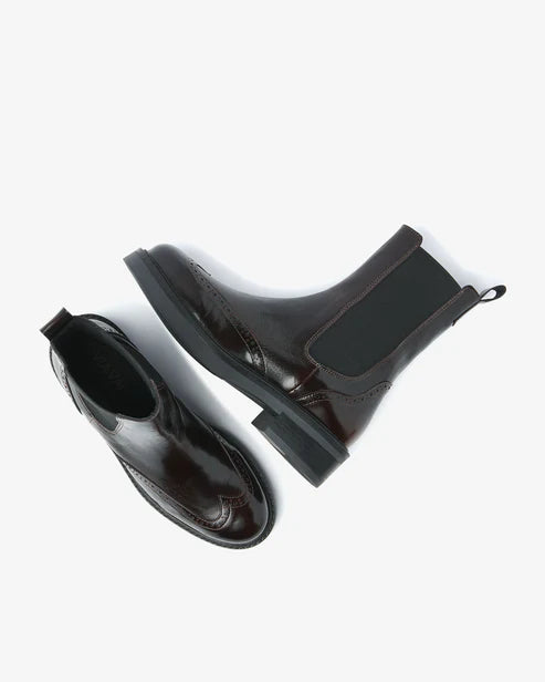 Via Vai Lucia Gina Chelsea Boots - Eris Mustang Brown