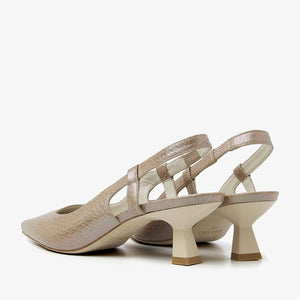 Via Vai Suzy Aliya Slingbacks - Crack Pearl Tabacco