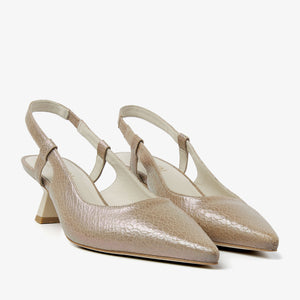 Via Vai Suzy Aliya Slingbacks - Crack Pearl Tabacco