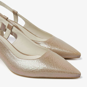 Via Vai Suzy Aliya Slingbacks - Crack Pearl Tabacco